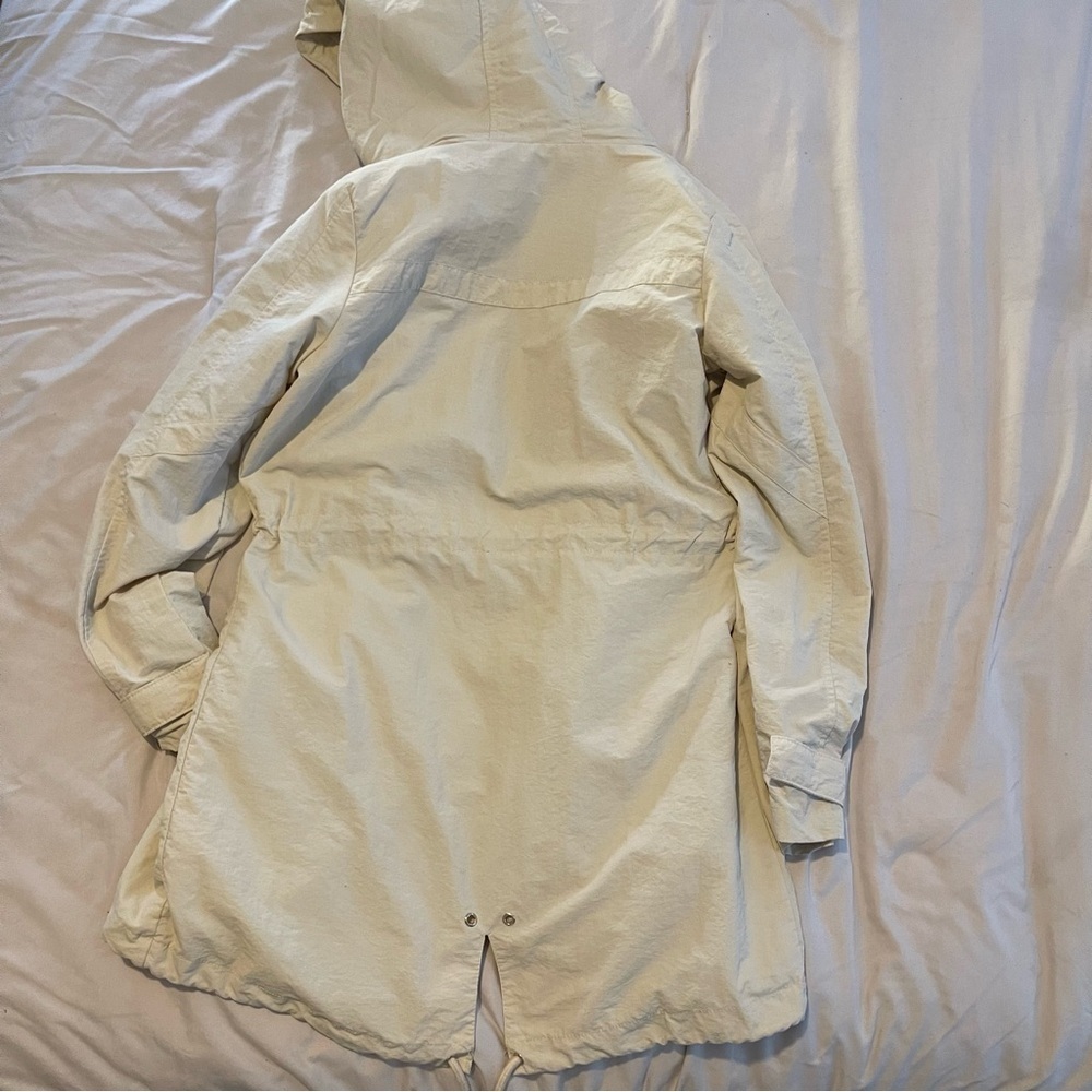 Beige Hooded Women’s Utility Jacket - Picture 6 of 7